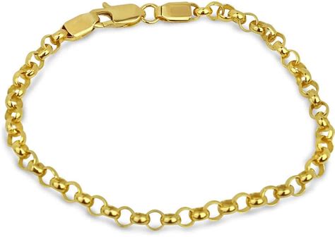 Armband Gold Damen 585 Massiv Goldarmband Ohne Stein 19 Cm Erbskette 14