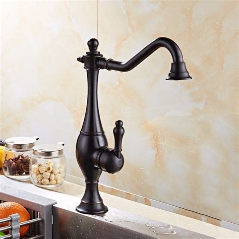 Maybe you would like to learn more about one of these? Kitchen Faucet Black Antique Brass Single Handle 360 ...