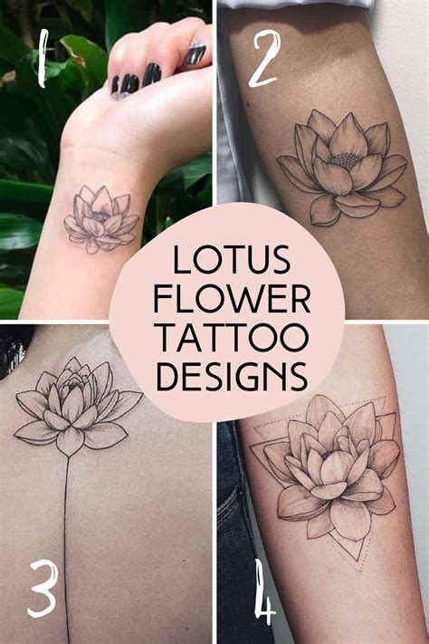 Beautiful Flower Tattoos 200 Designs For 2021 Tattooglee Lotus Tattoo Design Lotus