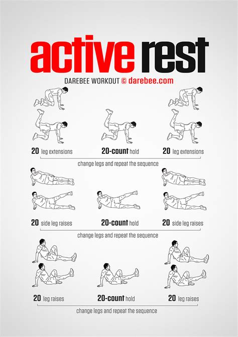 Active Rest Workout Recovery Workout Rest Day Workouts At Home