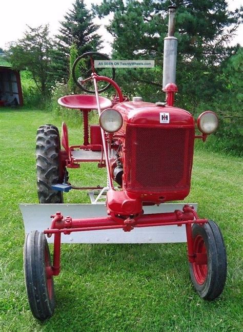 1950 Farmall Cub Tractor With Grader Blade