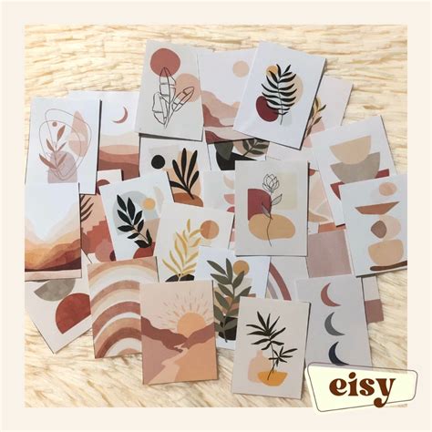 Eisy 25 Pcs Minimalist Boho Abstract Sticker Pack Shopee Philippines