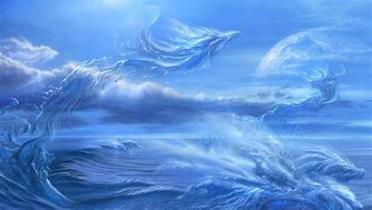 Fantasy Ocean Dragon Water Wallpapers Backgrounds Desktop