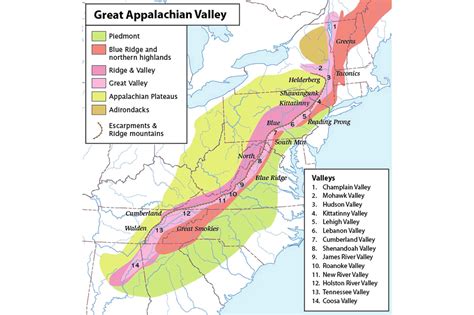 Topography Of The Blue Ridge And Piedmont Earth Home