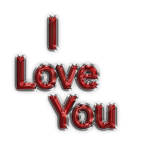 Text I 3d Transparent Png 3d Heart Text I Love You Sweet Balloon
