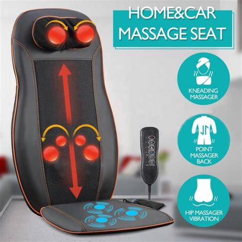 Remote Control Deep Tissue Back Massage Cushion Lumbar Massage Chair