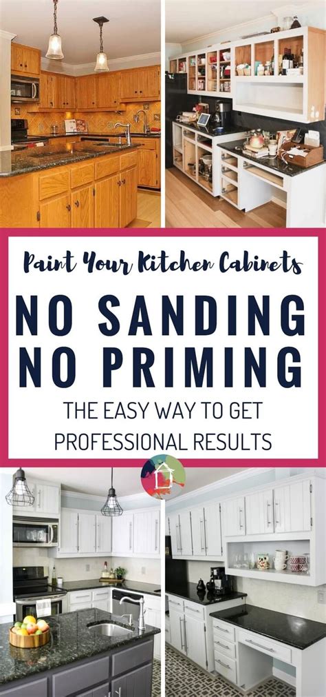 How To Paint Kitchen Cabinets Without Sanding Or Priming And Get Long