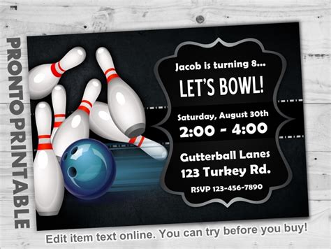 Bowling Invitation 15 Examples Format Pdf Examples