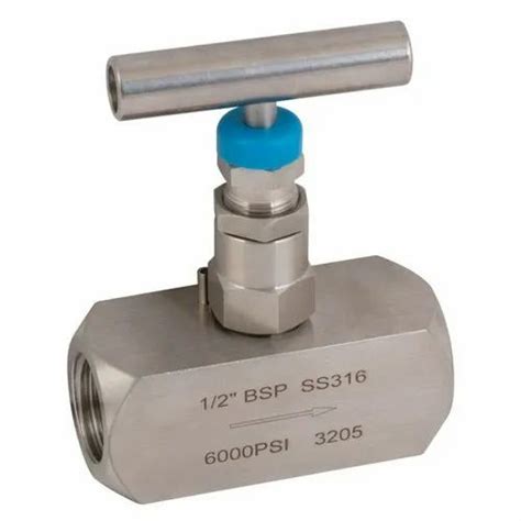 6000 Psi Bsp Stainless Steel Needle Valve Model Namenumber 3205 At