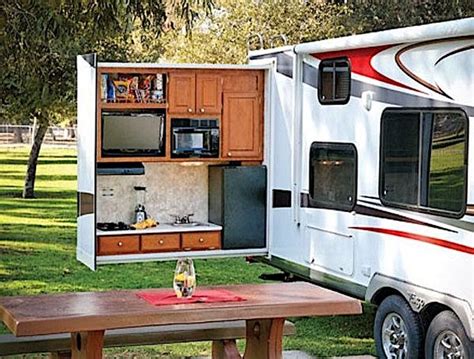 10 Best Travel Trailers With Outdoor Kitchens Outdoor Camping Kitchen