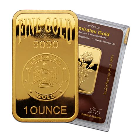 Emirates Gold 1 Ounce Gold Bar Emirates Gold Bullion Gold Bullion Co