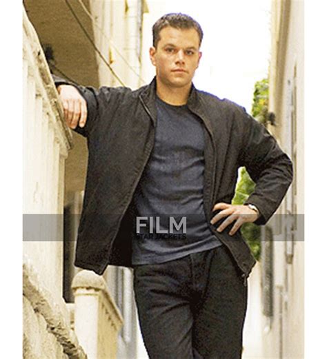 Jason Bourne Matt Damon Black Jacket