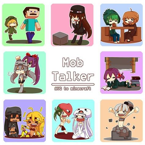 Minecraft Mobs Talker Chibi Minecraft Anime Minecraft Chibi