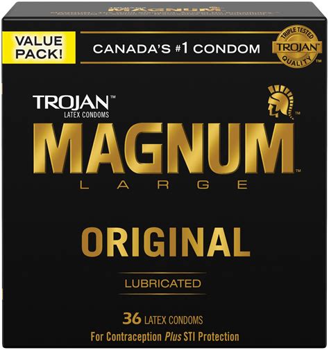 TROJAN MAGNUM Original Lubricated Condoms Count Walmart Canada