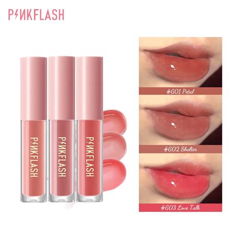 Jual Pinkflash Pieces Lip Gloss Set High Shine Shimmering Ve Moisturising Long Wearing G G