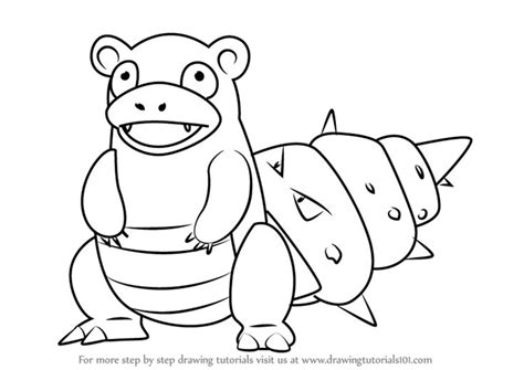 How To Draw Slowbro From Pokemon Go Drawing