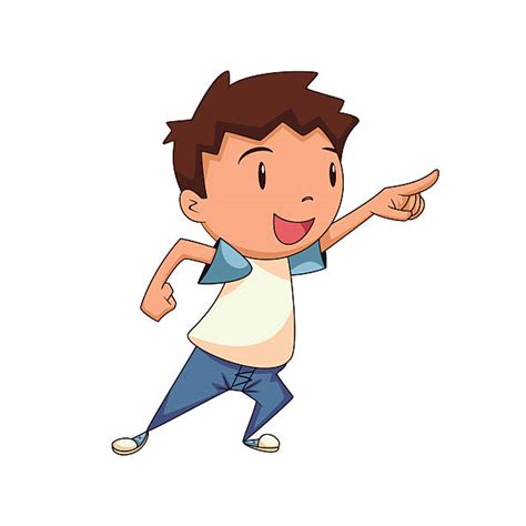 Child Pointing Finger Illustrations Royalty Free Vector Graphics