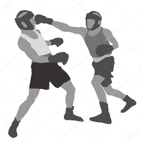 Arte pegatinas de pared y mural silueta boxeo. Imágenes: silueta boxeo | Siluetas de los combatientes del ...