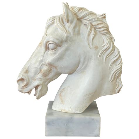 Marble Horse Head At 1stdibs