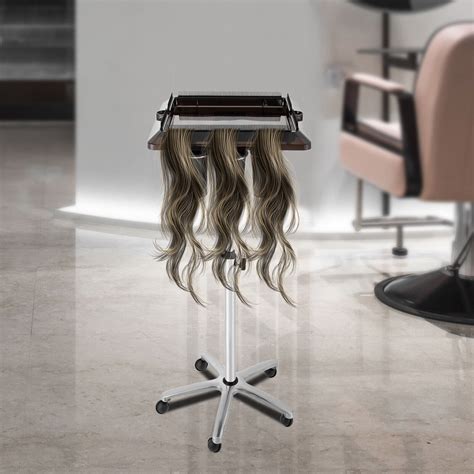 Modern Rolling Salon Tray Cart - Hair Extension Tool Height Adjustable