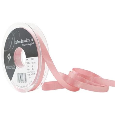 Dusky Pink Satin Ribbon Mm X Metres By Berisfords