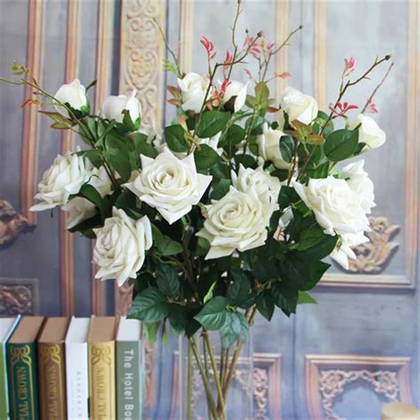 popular 55cm sweet rose flower artificial fake flower plants garland home wedding patry