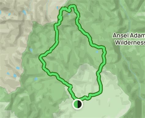 Ansel Adams Wilderness Backpacking Loop California 7 Reviews Map