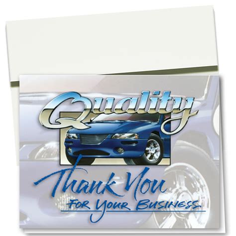 Auto Repair Thank You Cards Superior Quality