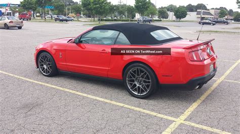 2012 Ford Mustang Shelby Gt500 Race Red Convertible 5 4l Supercharged V8