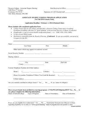 generic college application fill  printable fillable blank