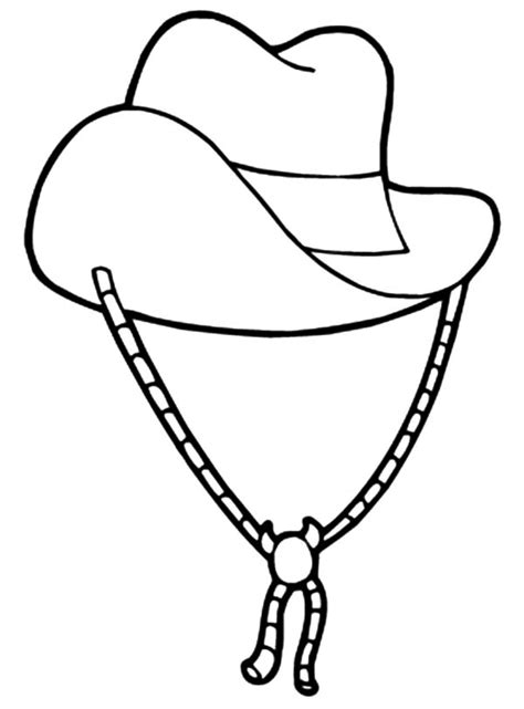 Cowboy Hat For Woman Coloring Pages : Kids Play Color