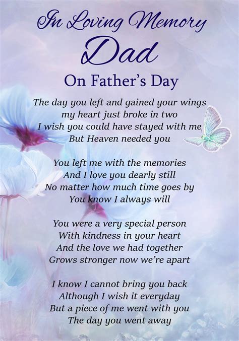 Buy In Loving Memory Dad On Fathers Day Memorial Graveside Funeral