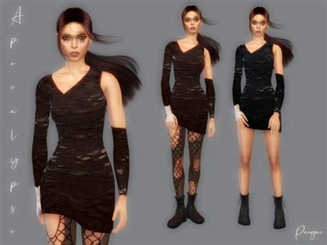 Apocalypse Simple Short Dress By Paogae At Tsr Sims 4 Updates