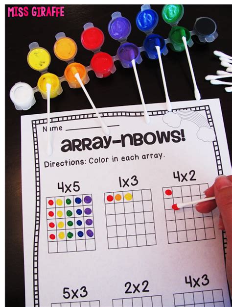 How To Teach Arrays Super Fun Arrays Activities Like Array Nbows That