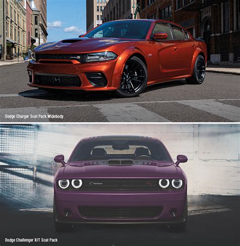 Dodge Charger Vs Challenger Comparison Base And Hellcat
