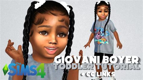 How I Make My Toddler Sims Tutorial Sims 4 Cas Cc Links Youtube