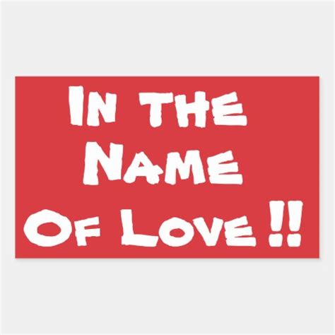 Stop In The Name Of Love Stop Sign Sticker Zazzle