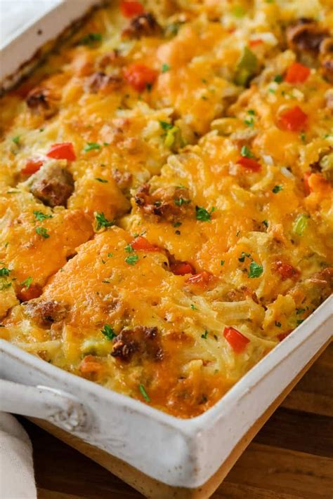 Hashbrown Breakfast Casserole Is A Hearty And Delicious Make Ahead