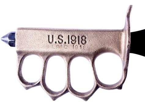 Wwi Us 1918 Brass Knuckle Trench Knife Replica