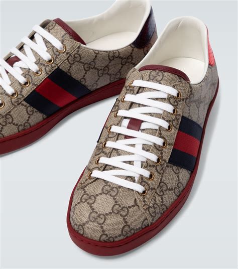 Ace Gg Supreme Sneakers In Beige Gucci Mytheresa