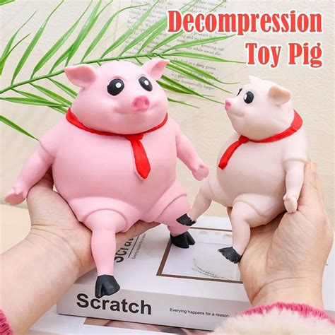 Squeeze Pink Pigs Antistress Toy Cute Squeeze Animals Lovely Piggy Doll