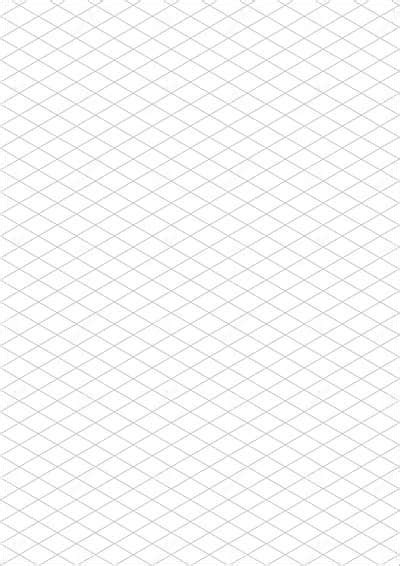 Isometric Grid Paper A4 Portrait Vector Stock Vector Illustration Of