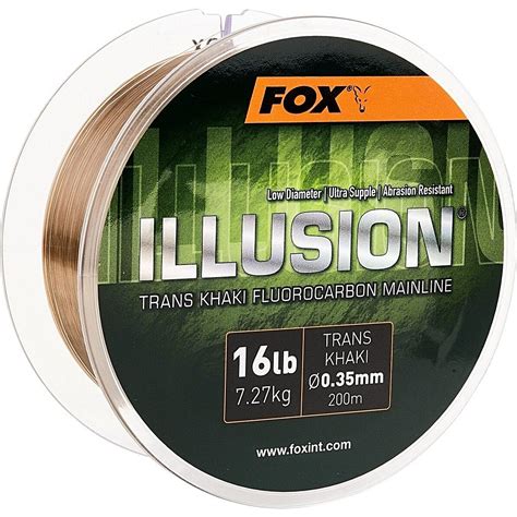 Fox Illusion Fluorcarbon Mainline Trans Khaki Kopen Snelle Levering