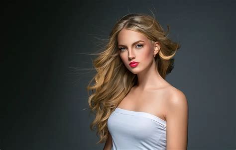 Wallpaper Girl Model Hair Portrait Beauty Makeup Blonde Long