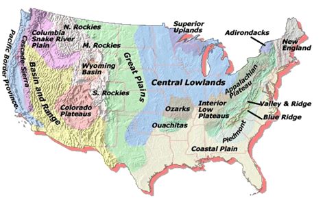 Ozark Plateau Map Usa