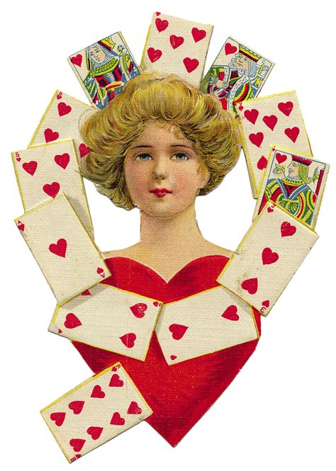 Graphics Of The Day Vintage Queen Of Hearts The Cottage Market