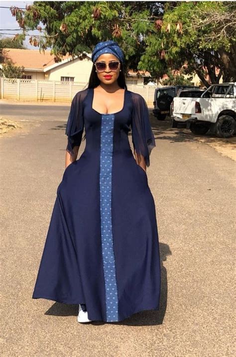 Shweshwe Dresses For Makoti 2021 For South African Women Shweshwe Home