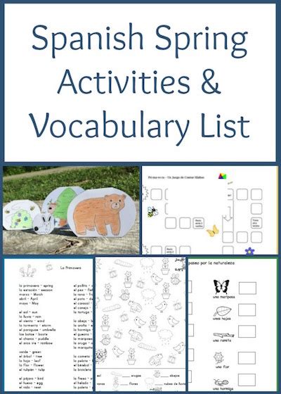 Spanish For Kids Vocabulary Activities By Theme Spanish Playground