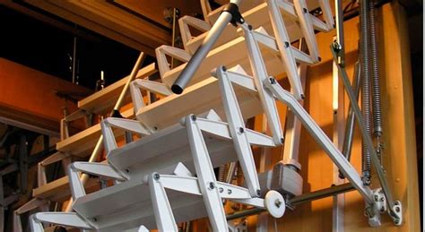 At Folding Ladder To The Attic Is The Best Choice For Space Saving