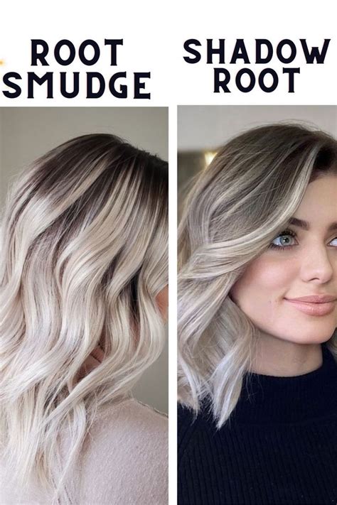 Root Smudge Vs Shadow Root Roots Hair Ash Blonde Ombre Hair Shadow Roots Hair